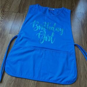 Blue Birthday Girl Apron